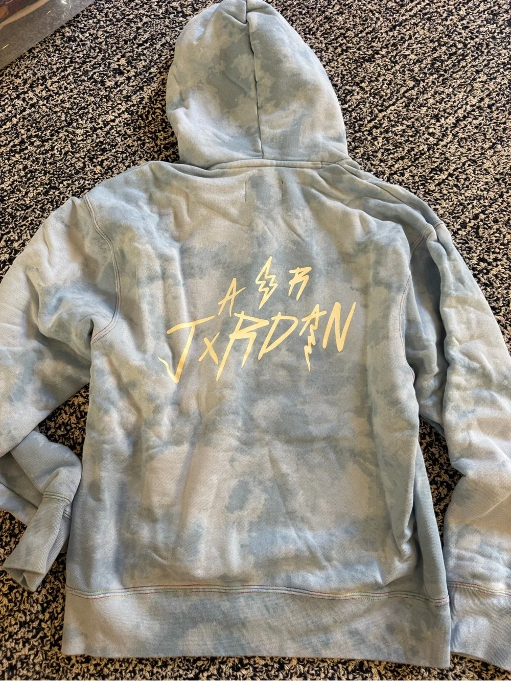 Men’s Jordan x J Balvin hoodie. Circa 2022 Tie Die size S